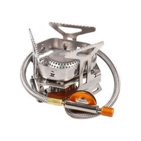 Outdoor Portable Stainless Steel Camping Windproof Gas Stove For Picnic