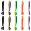 10Pcs Soft Fishing Lures Realistic Bass Loach Swimming Lure